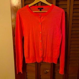 J. Crew Pink Merino Cardigan